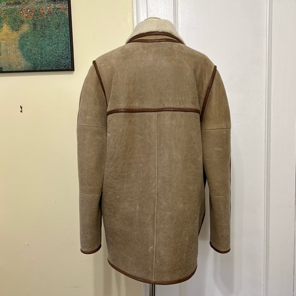 New-ISABEL MARANT Etoile 
Anawa Shearling Jacket - Beige - Picture 6 of 16